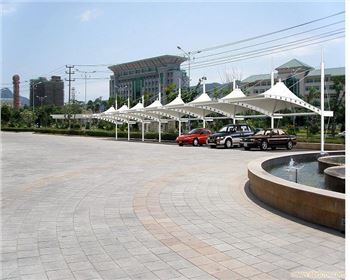 膜結(jié)構(gòu)停車棚遇熱時應當采用的積極主動防范措施